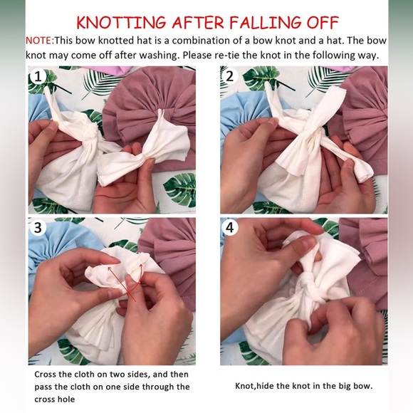 New 5pk baby/toddler turban hats - Picture 5 of 6